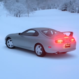 雪道のsupra　黒猫RC