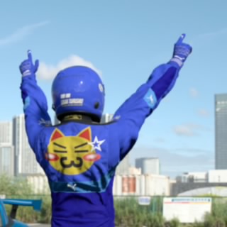 ブルー（`ω`）